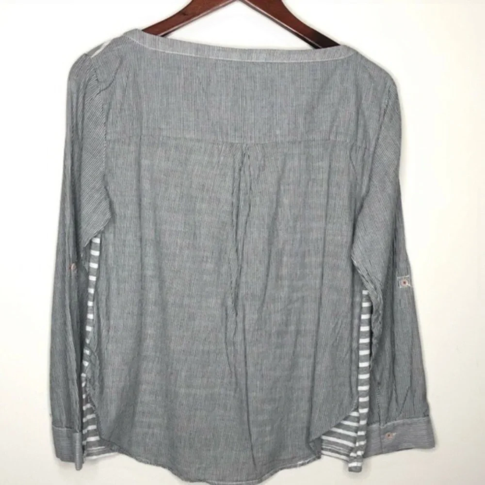 ANTHROPOLOGIE Postmark Conductor Stripe Top - Picture 6 of 11